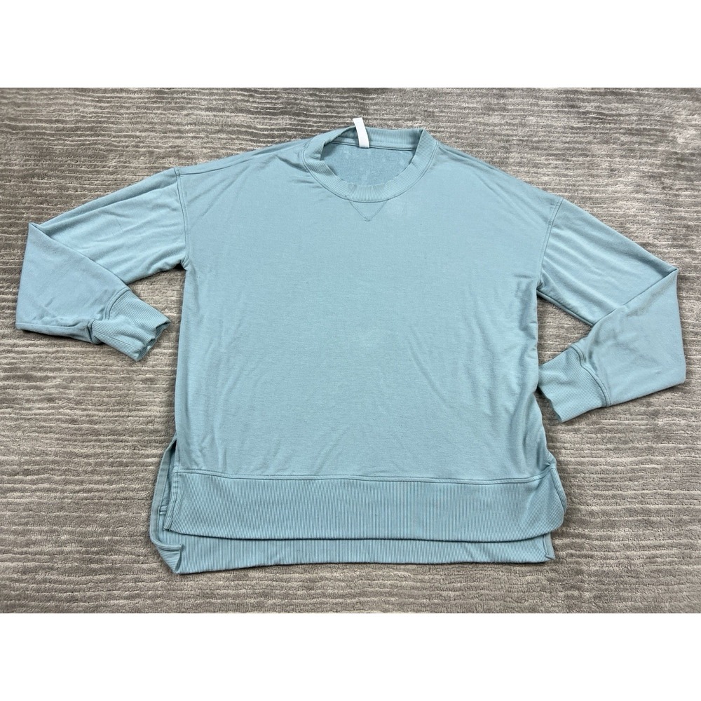 Stylus‎ Sweatshirt Womens Medium Blue Long Sleeve Modal Blend Casual